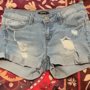 Forever 21 denim shorts size small